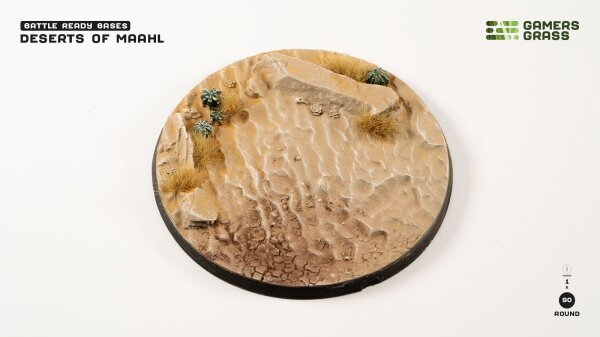 GamersGrass - Desert of Maahl Bases - Round 90mm (x1)
