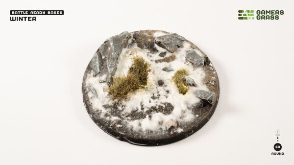 GamersGrass - Winter Bases - Round 80mm (x1)