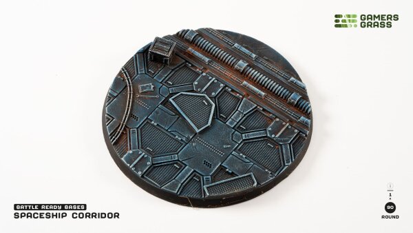 GamersGrass - Spaceship Corridor Bases - Round 90mm (x1)