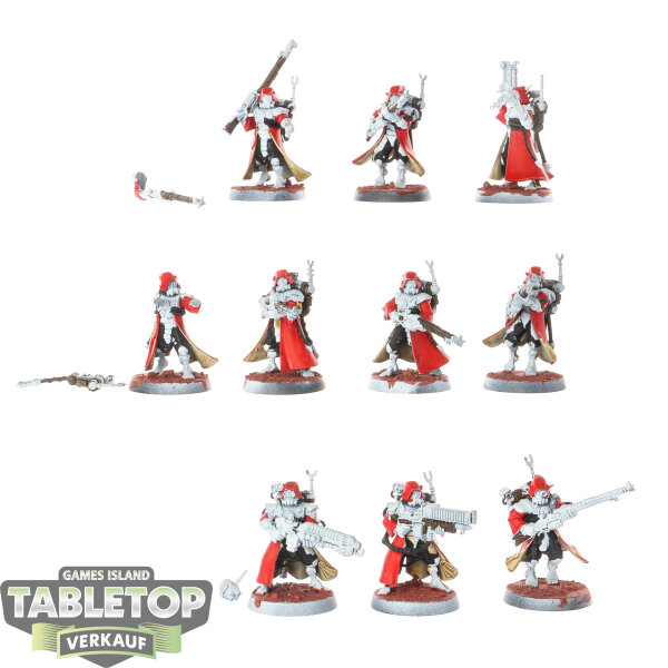 Adeptus Mechanicus - 10 x Skitarii Rangers - teilweise bemalt