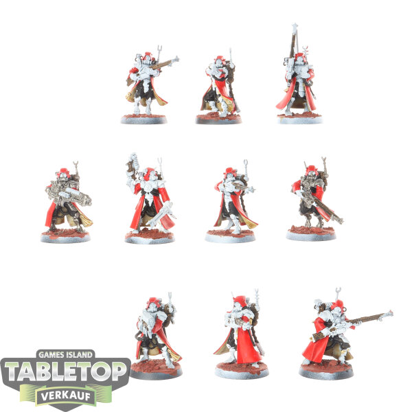 Adeptus Mechanicus - 10 x Skitarii Rangers - teilweise bemalt