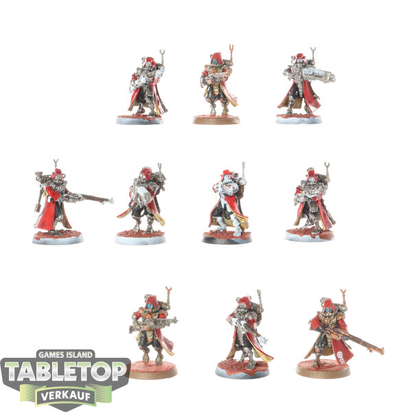 Adeptus Mechanicus - 10 x Skitarii Rangers - teilweise bemalt