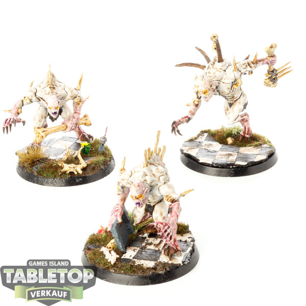 Flesh-eater Courts - 3x Crypt Horrors - bemalt