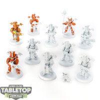 Thousand Sons - 10 Rubric Marines - teilweise bemalt