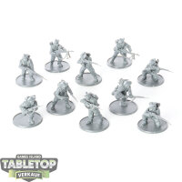 Bolt Action - 10 British 8th Army Desert Rats - unbemalt