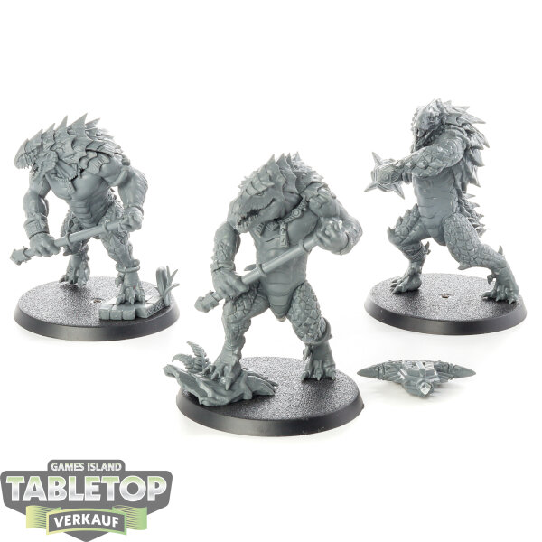 Seraphon - 3x Kroxigor - unbemalt
