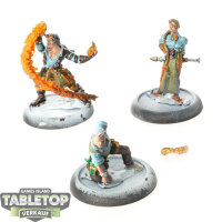 Guild Ball - 3x The Alchemists - teilweise bemalt