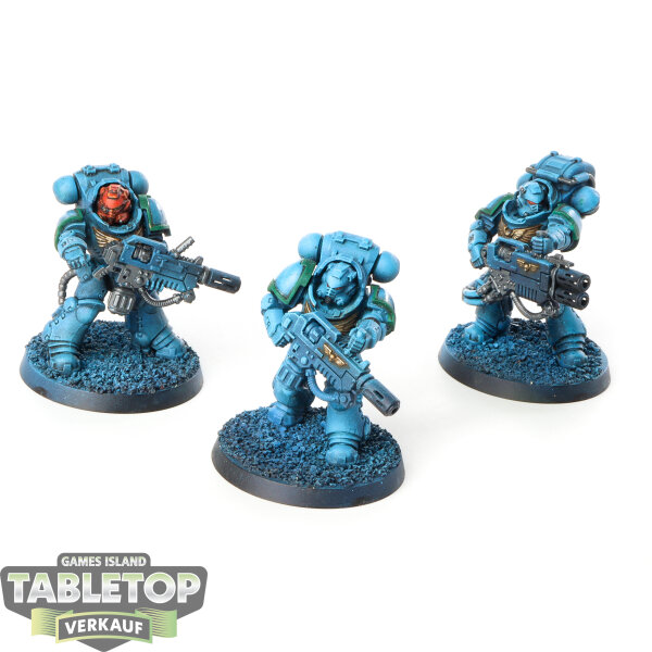 Space Marines - 3x Primaris Eradicators - teilweise bemalt