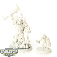 Orruk Warclans - Killaboss with Stab-grot - grundiert
