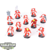 Blood Angels - 10 x Tactical Squad - teilweise bemalt