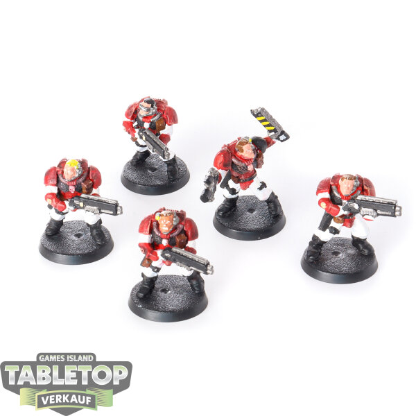 Blood Angels - 5 x Scout Squad klassisch - teilweise bemalt