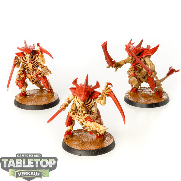 Tyraniden - 3 Tyranid Warriors - bemalt