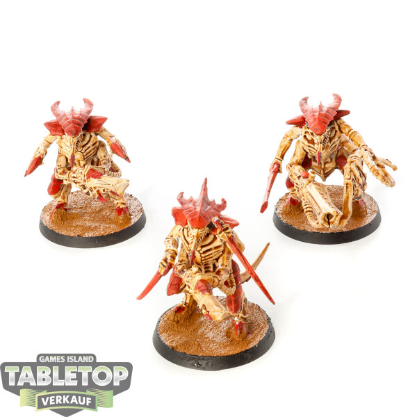 Tyraniden - 3 Tyranid Warriors - bemalt