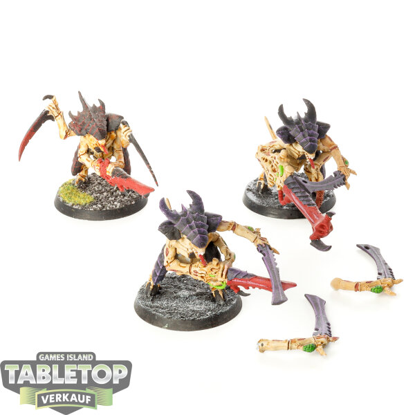 Tyraniden - 3 Tyranid Warriors - bemalt