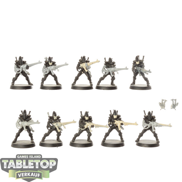 Aeldari - 10 Guardians - teilweise bemalt