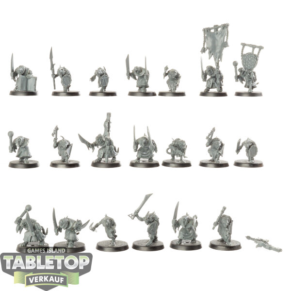 Skaven - 20 Clanrats - unbemalt