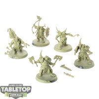 Maggotkin of Nurgle - 5x Putrid Blightkings - grundiert