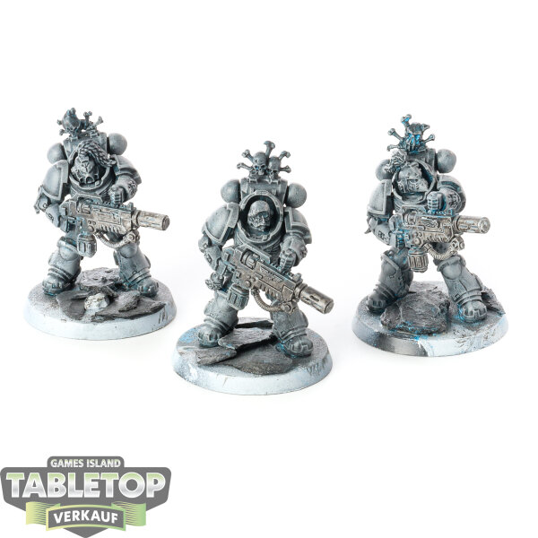 Space Wolves - 3x Primaris Eradicators - teilweise bemalt