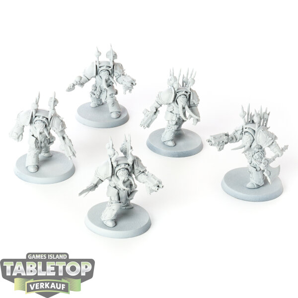 Chaos Space Marines - 5x Chaos Terminator Squad - grundiert