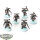 Chaos Space Marines - 6x Chaos Space Marines - bemalt