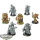 Death Guard - 7 x Plague Marines - teilweise bemalt