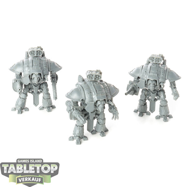 Legion Imperiales - 3 Questoris Knights - unbemalt