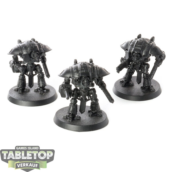 Legion Imperiales - 3 Questoris Knights - grundiert