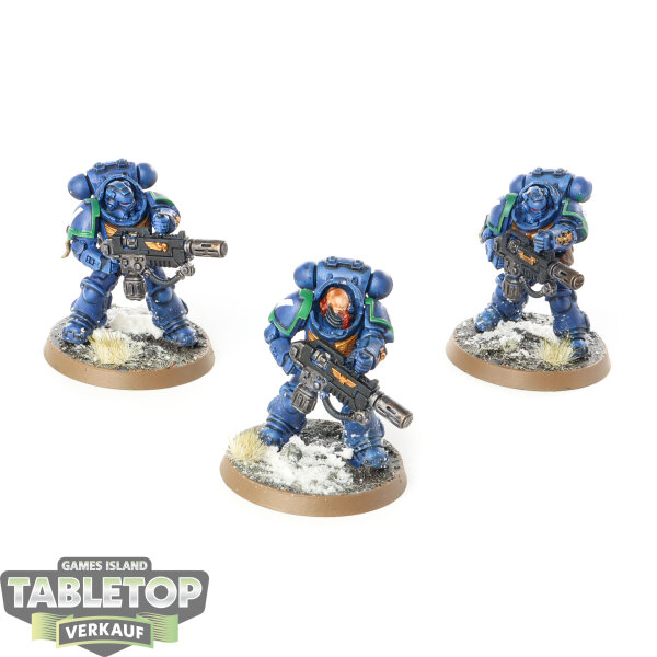 Ultramarines - 3x Primaris Eradicators - bemalt