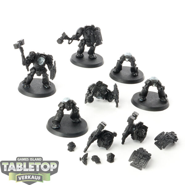 Space Marines - 5 x Terminator Assault Squad - teilweise gebaut