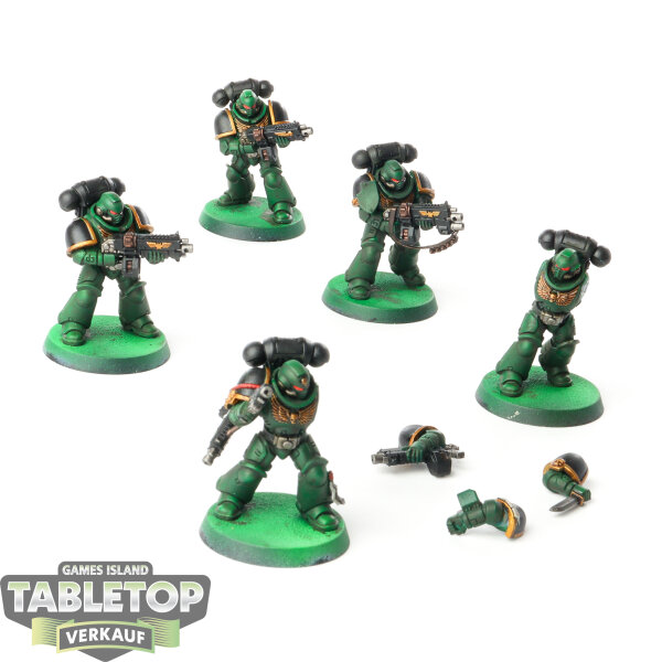 Space Marines - 5 x Intercessors - teilweise bemalt