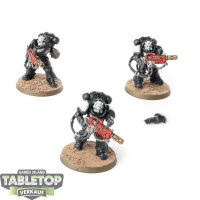 Black Templars - 3 x Primaris Eradicators - bemalt