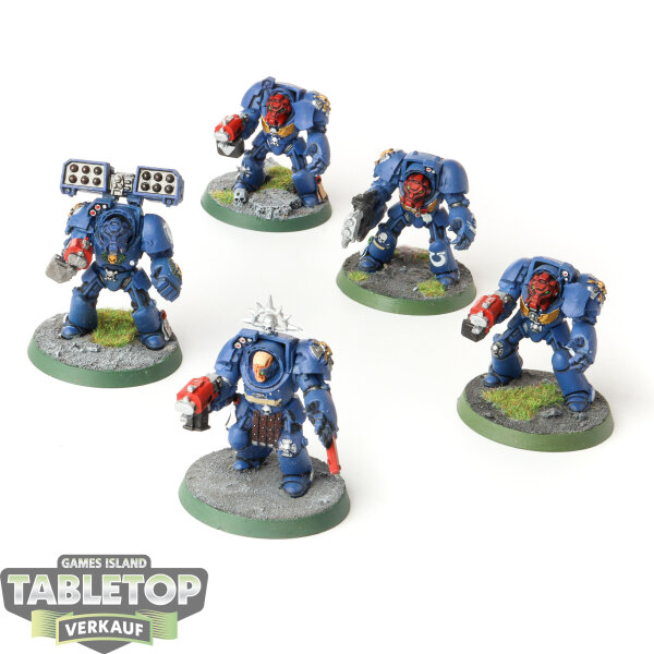 Space Marines - 5 x Terminator Squad (Classic) - bemalt
