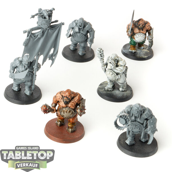 Ogor Mawtribes - 6 x Ogor Gluttons - teilweise bemalt