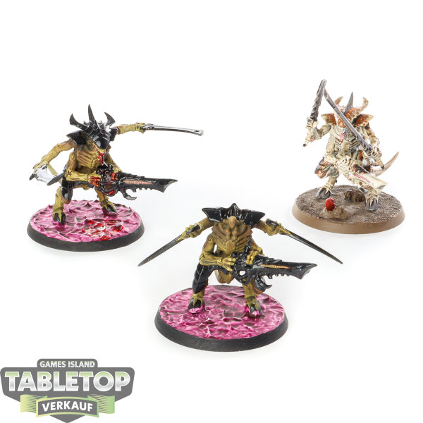 Tyraniden - 3 Tyranid Warriors - bemalt
