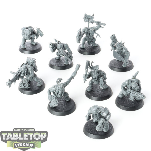 Orks - 9 Boyz, klassisch - unbemalt