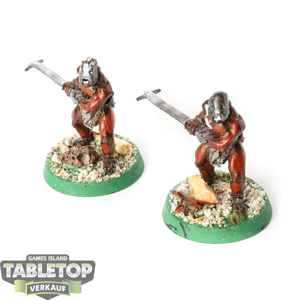 HdR Figuren - Böse - 2 Uruk-hai™ Berserkers klassisch - bemalt