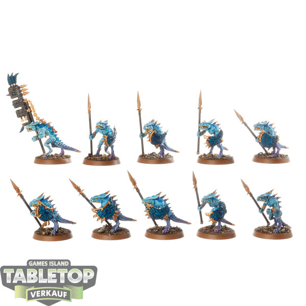 Seraphon - 10x Saurus Warriors - bemalt