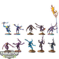 Disciples of Tzeentch - 10 x Pink Horrors - teilweise bemalt