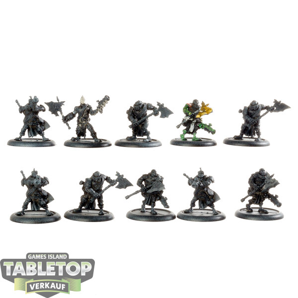 Trollbloods - 10 x Greygore Boomhowler & Co - grundiert
