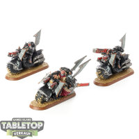 Dark Angels - 3 Ravenwing Bike Squadron - bemalt