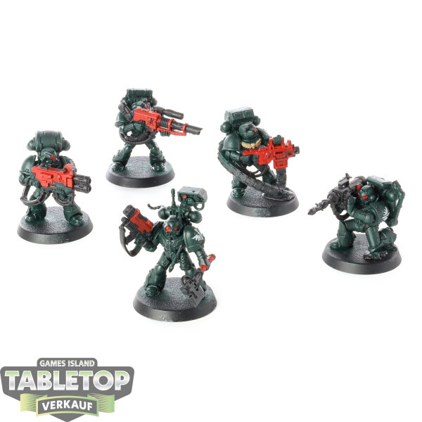 Dark Angels - 5 Devestators klassisch - teilweise bemalt