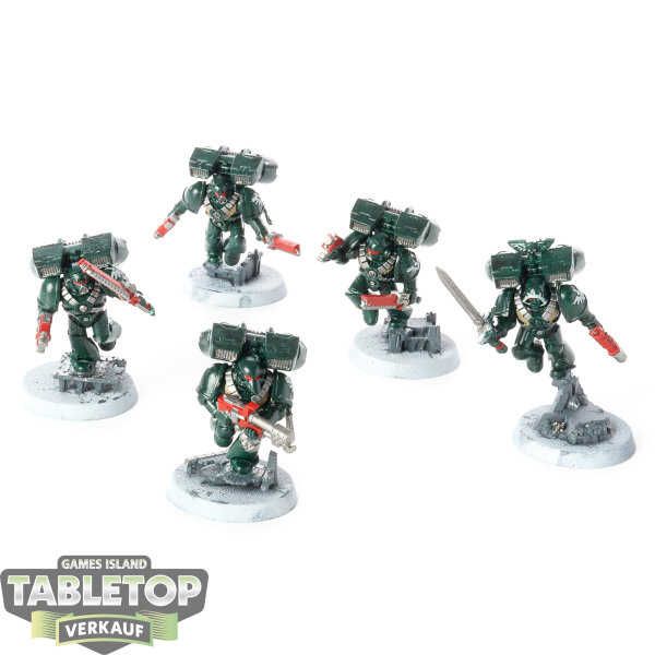 Dark Angels - 5 Assault Squad klassisch - bemalt