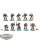 Space Wolves - 10 x Grey Hunters - bemalt