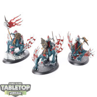 Flesh-eater Courts - 3x Morbheg Knights - teilweise bemalt