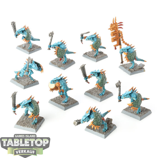 Seraphon - 10 Saurus Warriors - bemalt