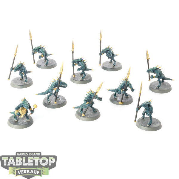 Seraphon - 10 Saurus Warriors - bemalt