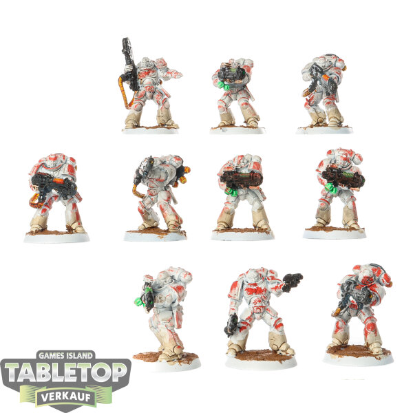 Space Marines - 10 x Primaris Hellblasters - bemalt