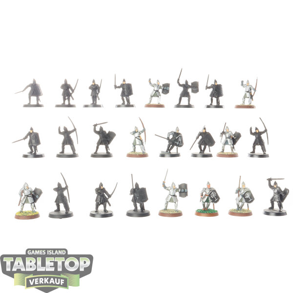 HdR Figuren - Gut - 24 x Warriors of Minas Tirith - teilweise bemalt