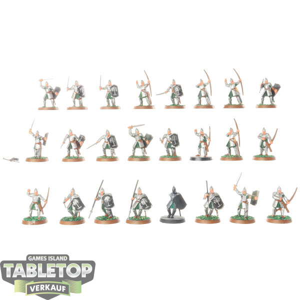 HdR Figuren - Gut - 24 x Warriors of Minas Tirith - teilweise bemalt