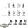HdR Figuren - Gut - 12 x Warriors of Minas Tirith - teilweise bemalt